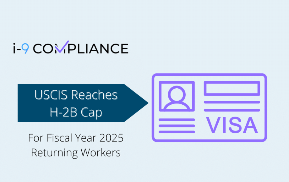 USCIS Reaches H-2B Cap