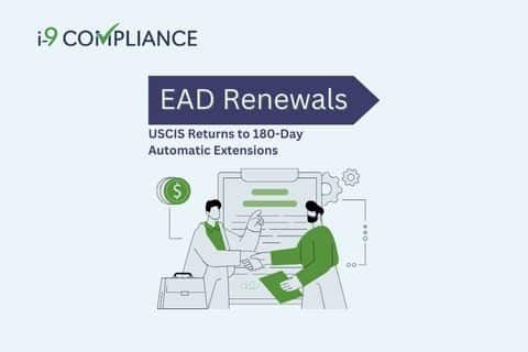 USCIS Returns to 180-Day Automatic Extensions for EAD Renewals