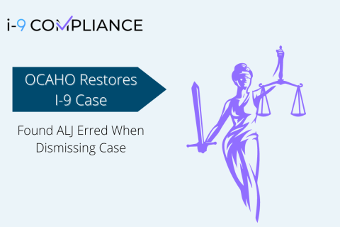 CAHO Restores I-9 Case