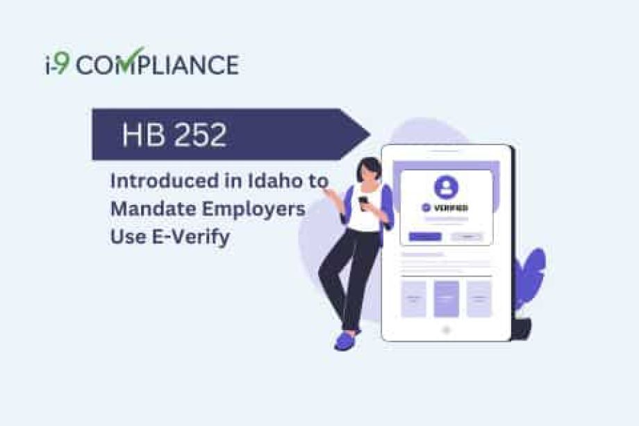 HB 252 Introduced in Idaho to Mandate Employers Use E-Verify